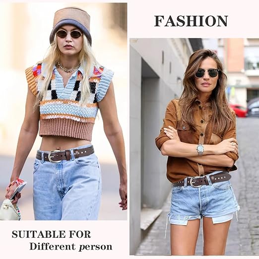 Women's Hollow Flower Leather Belt | Adjustable Waist Belt