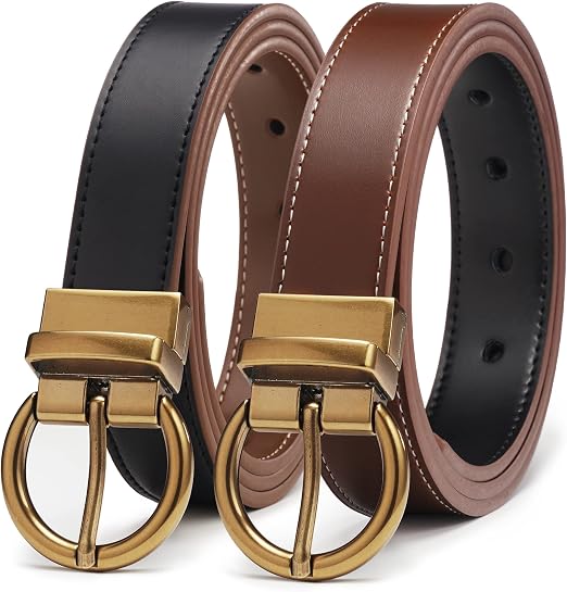 Women's Reversible Leather Belt