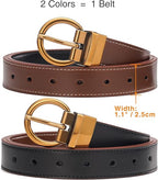 Women's Reversible Leather Belt